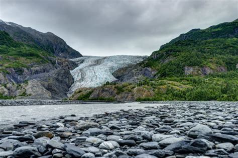 Exit Glacier in Seward in Alaska United States of America Stock Photo ...