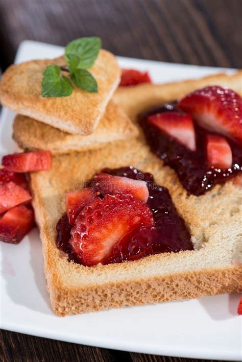 Fresh Toast with Jam (breakfast) Stock Image - Image of ingredient, sandwich: 33816937