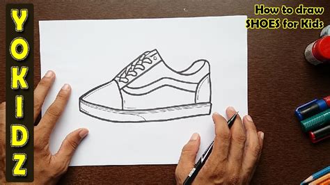 How to draw SHOES for kids - YouTube