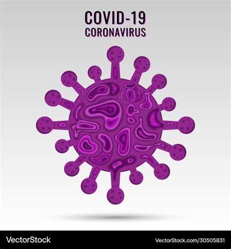 Coronavirus covid19-19 virus symbol and icon Vector Image