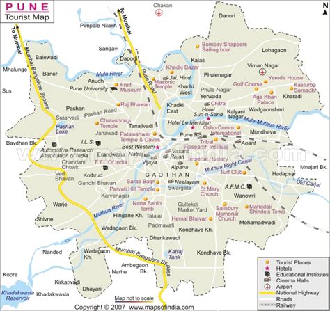 Places to visit in and tourist destinations near Pune