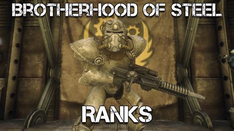 The Ranks of The Brotherhood of Steel - Fallout (OUTDATED) - YouTube