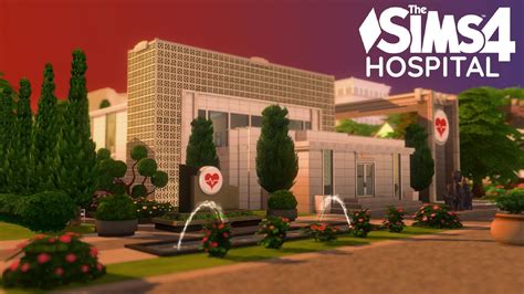 The Sims 4 Hospital No CC | Willow Creek Renovated Hospital Building ...