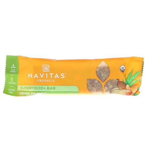 Navitas Organics, Superfood + Bars, Hemp Peanut, 12 Bars, 16.8 oz (480 g) Each - iHerb