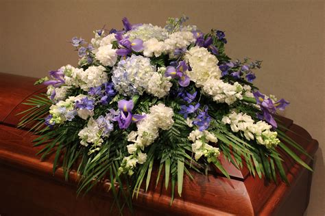 Heavenly Blue Casket Spray in Burbank, CA | Samuel's Florist