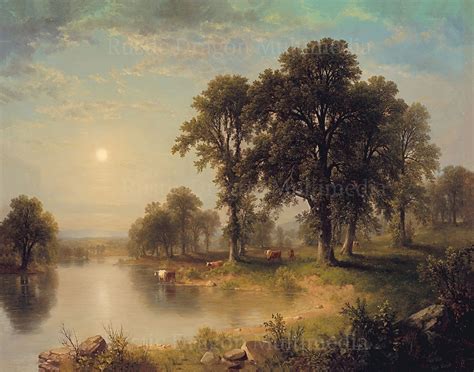 Asher Brown Durand summer Afternoon 1865 - Etsy | Landscape paintings ...