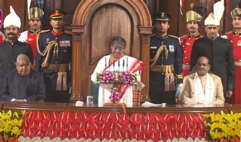 LIVE: President Droupadi Murmu addresses joint session of Parliament