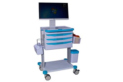 Medical Computer Cart Mobile Medical Carts On Wheels Laptop Dressing Cart (ALS-WT07)