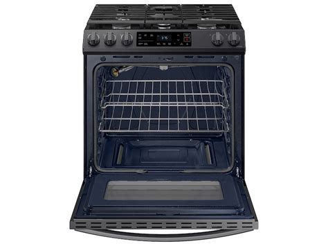 6.0 cu ft. Smart Slide-in Gas Range in Black Stainless Steel Ranges ...