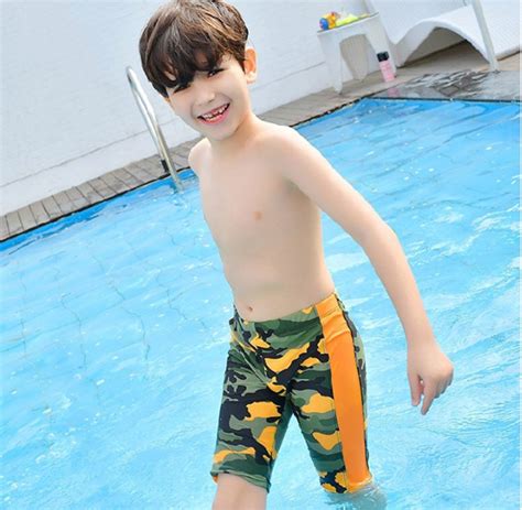 Boy Swimming Trunks 6-15 Years Kids Swimwear Shorts Summer Beach ...