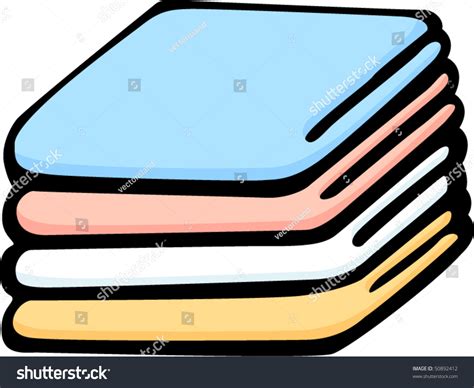 Folded Bedding Blankets Stock Vector Illustration 50892412 : Shutterstock