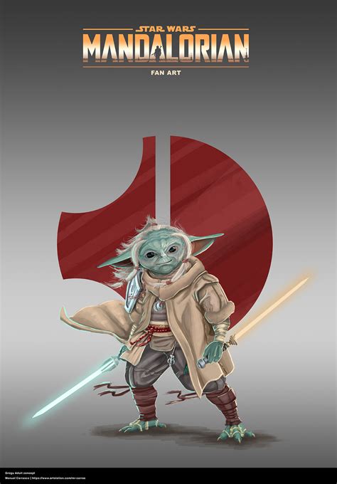 Adult Grogu - Grey Jedi by Manuel Carrasco : r/Grogu