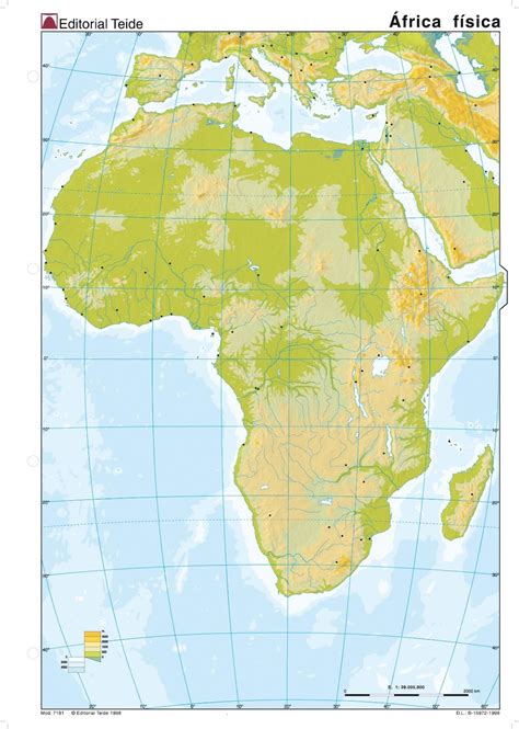 ¡Todos los mapas!: Mapa físico África