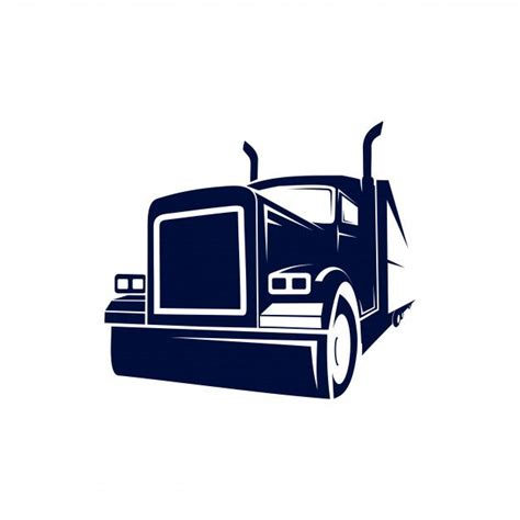 Semi Truck Vector Logo - mymindbodyandsoul20xx