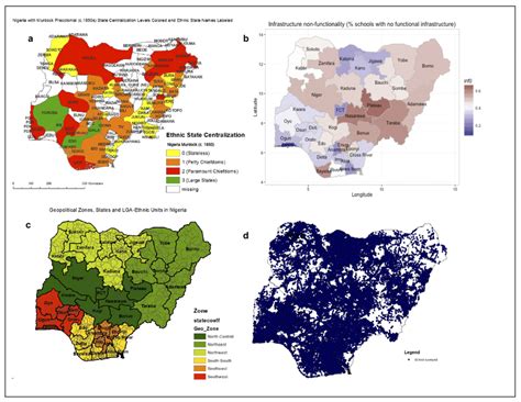 Nigeria: Precolonial (c. 1850) centralization among ethnic regions (a ...