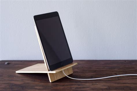 Wooden iPad mini stand iPad stand iPad Mini Docking Station | Etsy