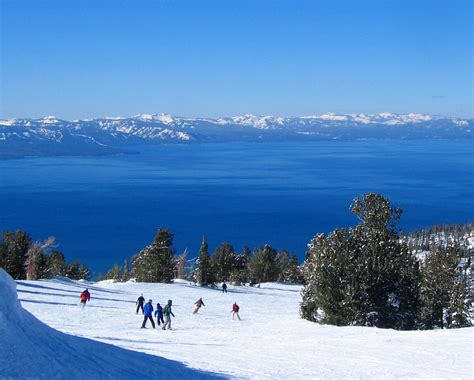 Skiers at Heavenly, Lake Tahoe | Heavenly Resort, Lake Tahoe… | Flickr