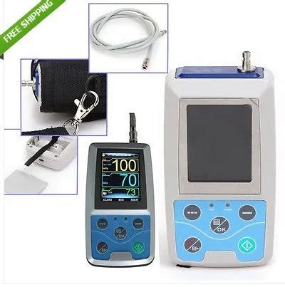 CE CONTEC ABPM50 Ambulatory Automatic Blood Pressure Monitor With 3 Cuffs Adult Leg Cuff + Adult ...