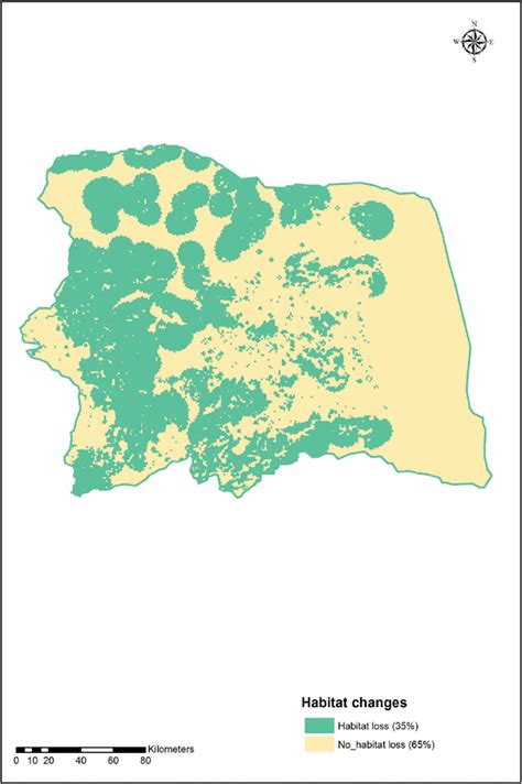 Habitat changes in the Vhembe Biosphere Reserve and the northern parts ...