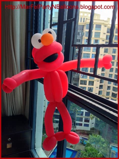 MarFel Party and Balloons: Elmo Sculpture (6 balloons)