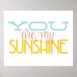 You Are My Sunshine lyrics poster | Zazzle