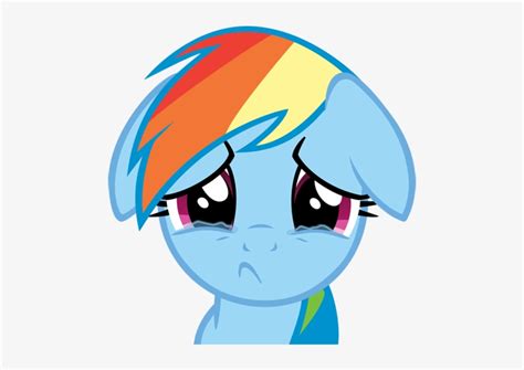 Rainbow Sad Face 1557599 - Mlp Cry Rainbow Dash PNG Image | Transparent PNG Free Download on SeekPNG