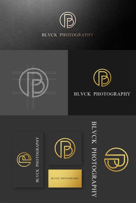BLVCK PHOTOGRAPHY Luxury minimal BP monogram logo Boutique Logo Design, Custom Logo Design, Logo ...