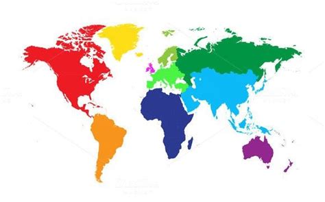 World map colored | World map, Map, Earth map