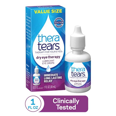 TheraTears Dry Eye Therapy Lubricating Eye Drops for Dry Eyes, 1 fl oz bottle - Walmart.com