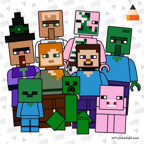 Minecraft Lego Minifigures | Lego Minecraft Game | Minecraft Coloring.