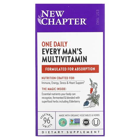 New Chapter, Every Man's One Daily Multivitamin, 96 Vegetarian Tablets