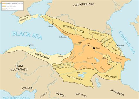 Middle East Map Georgia - Middle East Political Map