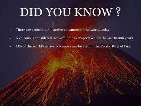 Awesome Facts About Volcanoes