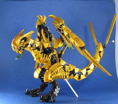 Commission Ninjago Golden Dragon | Lego dragon, Lego sculptures, Lego ...