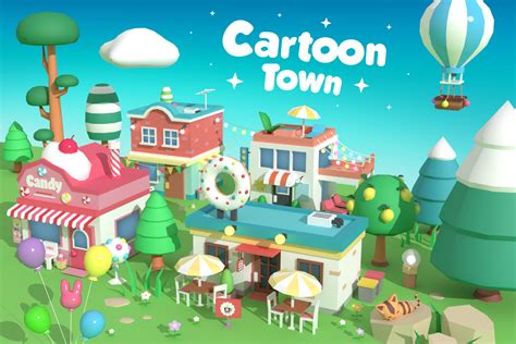 Cartoon Town - Low Poly Assets | 3D 주변환경 | Unity Asset Store