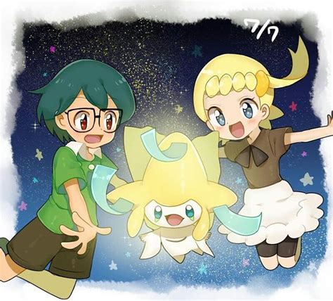 Max, Dawn and Jirachi ♡ I give good credit to whoever made this 👏 | Pokémon heroes, Pokemon ...