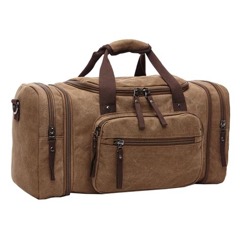 Brand Vintage Canvas Men Travel Bags Carry on Luggage Bags Men Duffel ...