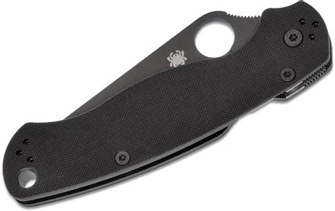 Spyderco Paramilitary 2 Folding Knife 3-7/16" S30V Black Blade, Black ...