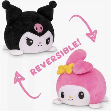 TEETURTLE X SANRIO Kuromi/ My Melody Reversible Plush Hello Kitty & Friends £23.88 - PicClick UK