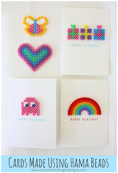 Quick Cards Using Hama Beads - A Spoonful of Sugar