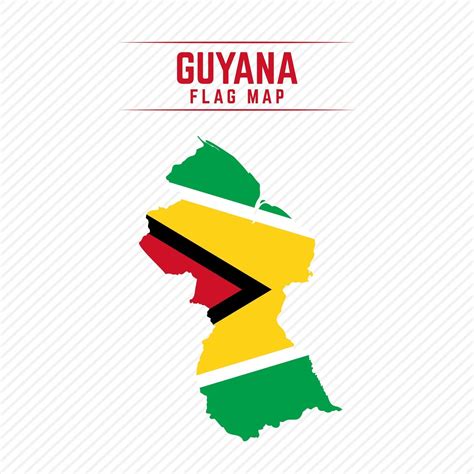 Flag Map of Guyana 2400714 Vector Art at Vecteezy