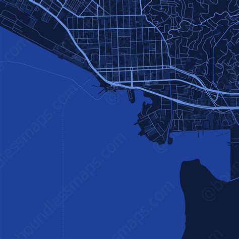 Trinidad - Dark Blue Vector Map | Boundless Maps