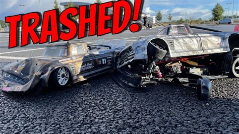 100 mph head on RC CRASH. Total DESTRUCTION! - YouTube