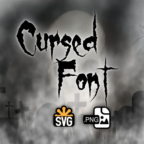 Cursed Font Svg EVIL FONT Svg Evil Letters and Numbers - Etsy UK