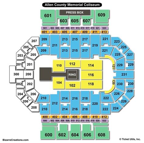 Fort Wayne Coliseum Concert Seating Chart | Elcho Table