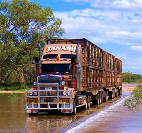 KENWORTH-C501. Triple Road-Train. Australia. | Kenworth trucks, Train truck, Big trucks