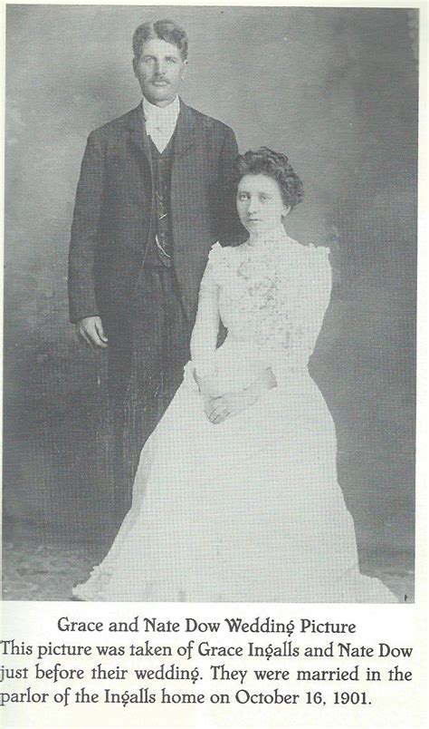 Grace Ingalls & Nat Dow Wedding Photo | Laura ingalls, Laura ingalls ...