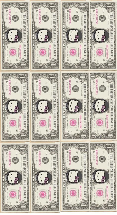 Dollar hello kitty | Papel pintado de hello kitty, Cumpleaños de hello ...