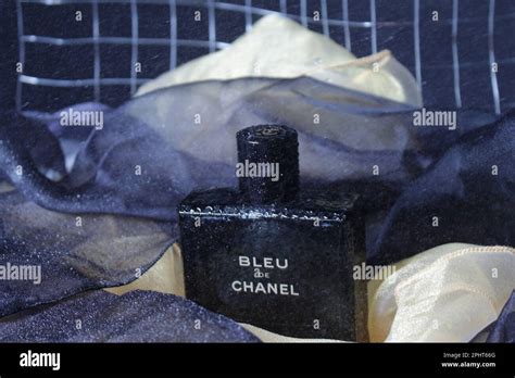 Blue De Chanel Advertising Shot Stock Photo - Alamy