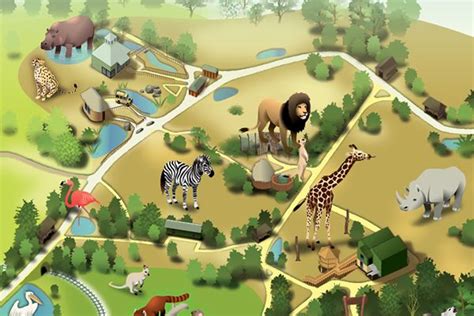 Whipsnade Zoo, UK on Behance | Zoo, Zoo map, Theme park